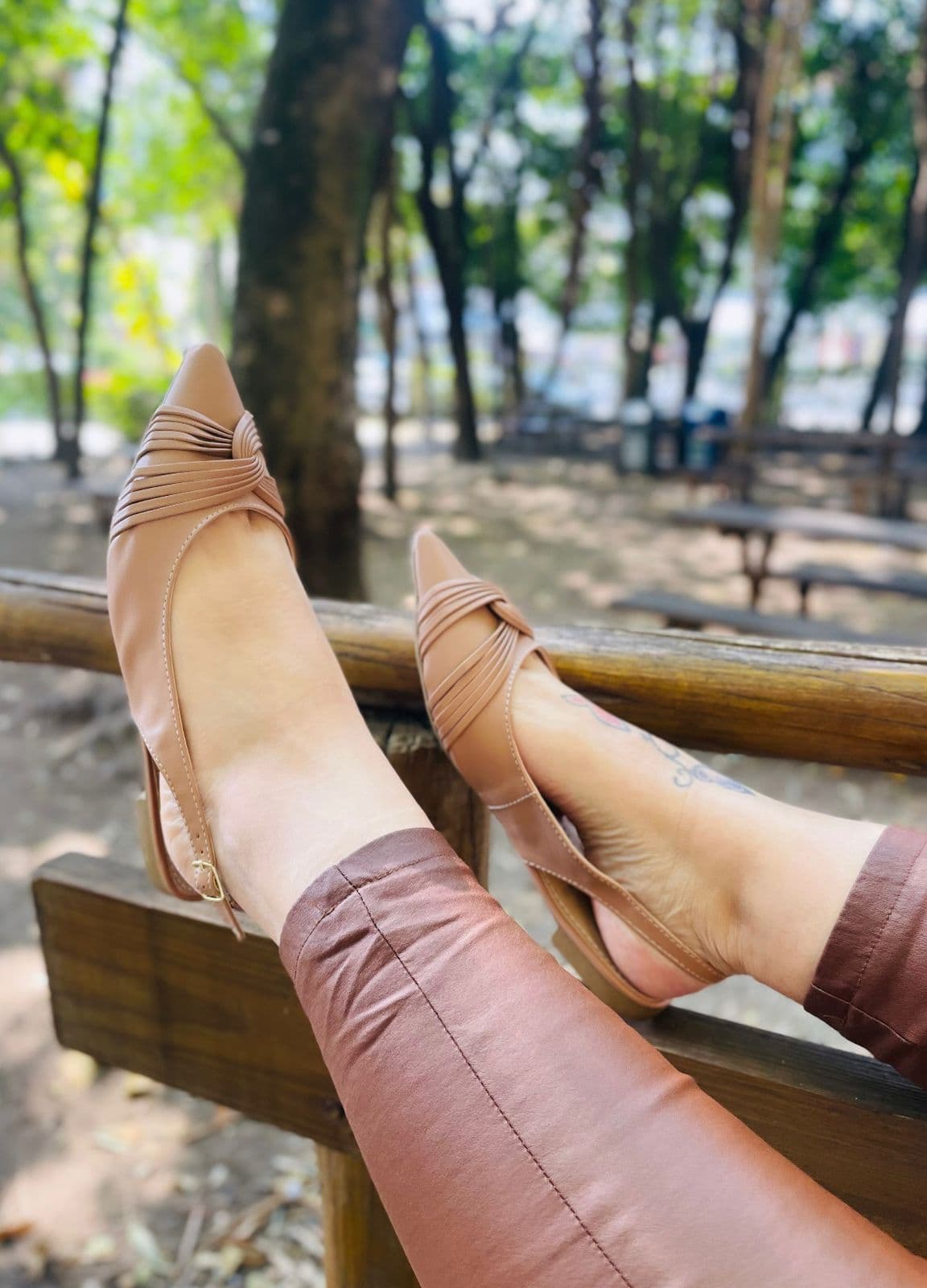 SAPATILHA SANDÁLIA RASTEIRA BICO FINO SLINGBACK  34 AO 43